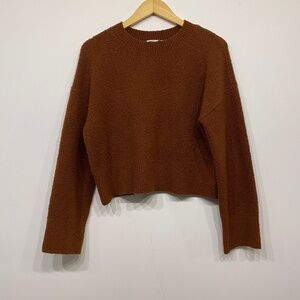 & Other Stories Mocha Brown Boucle Sweater Small
